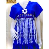 ราคา เสื้อกะเหรี่ยง เสื้อกะะหรี่ยงสวยๆ เสื้อยาวสาวกะเหรี่ยง Karen dress mamoe dress (20101950735)