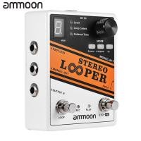 ราคา Ammoon STEREO Looper LOOP Record กีตาร์เอฟเฟกต์เหยียบ 10 ลูปอิสระสูงสุดเวลาในการบันทึก 10 นาทีสำหรับการโอเวอร์ลูปไม่จำกัด (511346622)