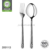 ราคา JAGUAR ช้อนส้อม สแตนเลส ตรา จากัวร์ หนา 2 0 mm ลายชารอน ช้อน ส้อม ช้อนส้อมทานข้าว Food Grade แพ็ค 12 คู่ (9604103401)