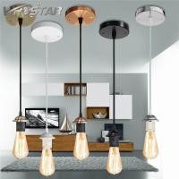 ราคา E27ไฟเพดานวินเทจโคมไฟระย้า Industrial Loft (7188852986)