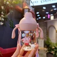 ราคา แก้วน้ำหัดดื่มพร้อมหลอดเป็ดปากสำหรับเด็กทารก 6 เดือนขึ้นไป ขนาด 340ml 11oz (16176310443)