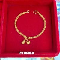 ราคา สร้อยข้อมือทอง2สลึง YHGOLD ลายเกล็ดดาวคละแบบ ทองคำแท้96 5 ทักแชทเลือกลายได้ค่ะ (11283296669)