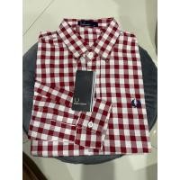 ราคา แขนยาวสกอตสีแดงขาวใส่ได้ชายและหญิงผ้าOxford (19117234196)