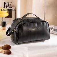 ราคา หลุยส์ Tas Kosmetik กระเป๋า PU กระเป๋าความจุมากพกพากระเป๋าเครื่องสำอางถุงซักผ้ากระเป๋าเก็บของแบบแยกช่องกระเป๋ากระเป๋าเก็บของสำหรับผลิตภัณฑ์ดูแลผิวเครื่องสำอาง (20979013315)