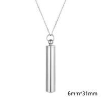ราคา Picha สร้อยคอจี้เถ้าโกศทรงกระบอกเครื่องประดับขวดสแตนเลส (19653923016)