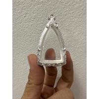 ราคา กรอบพระตลับเงินลายคมชัดแบบเปิดหลังตลับเป็นงานใส่หลวงปู่ทวดพิมพ์เตารีดขนาดตลับวัดได้2 3 3 7cm (12170966412)