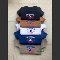 ราคา V 001 เสื้อยืดคอวี ปัก CC DOUBLE O 1965 (18573691329)