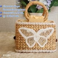 ราคา กระเป๋าสานผักตบชวา ติดตกแต่งตามภาพ พร้อมส่งจาก กทม (20742896794)