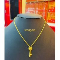 ราคา KMDGold สร้อยคอทอง2สลึง ลายเบนซ์ระย้า สินค้าทองแท้ ขายได้จำนำได้ พร้อมใบรับประกัน (20816586583)