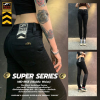 ราคา SUP028 W กางเกงยีนส์ขาเดฟผู้หญิง เอวกลาง ทรงเก็บสะโพก Skinny Womens Denim ปั๊มน้ำมันแก๊สโซลีน Gasoline Garage SUP (14110838139)