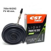 ราคา ยางในจักรยาน CST รุ่น LIGHT ยางในจักรยานเสือหมอบ ขนาด 700x18 25C จุ๊บเล็ก FV 48 60 80 mm คุณภาพดี น้ำหนักเบา ราคา 1 เส้น (20926320191)