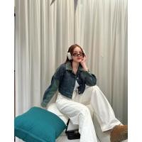 ราคา MALIMAYS Cropped denim jacket แจ็คเก็ตยีนส์ทรงครอป (21094682582)