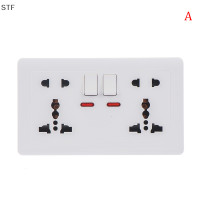ราคา STF Wall Power Socket Universal 5 Hole 2 1A Dual USB Charger Port SOCKET (20149795674)