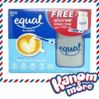 ราคา ถูกสุด Equal อิควล ชนิดผง คลาสสิค หญ้าหวาน 100 ซอง 1 กล่อง น้ำตาลเทียม ผลิตภัณฑ์ให้ความหวานแทนน้ำตาล (20764371536)