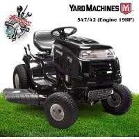 ราคา รถตัดหญ้านั่งขับ 42 นิ้ว YARD MACHINES รุ่นใหม่ 547 Pro ผลิตนำเข้า จาก USA 19 HP รับประกัน 1 ปี (20814698715)