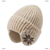 ราคา remai หมวกไหมพรมมีที่ปิดหูสำหรับผู้ชายและผู้หญิง ใหม่หมวกถักหมวกแฟชั่นมีที่ปิดหูสำหรับฤดูหนาว (20858542608)