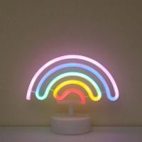 ราคา JJT แสงนีออน โคมไฟตั้งโต๊ะ LED รูปร่างการ์ตูน รูปร่างสีรุ้ง บรรยากาศโรแมนติก นีออนสีสวย กันน้ำ แรงดัน (17362604131)