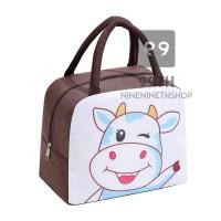 ราคา กระเป๋าเก็บอุณหภูมิ พร้อมหูหิ้ว สามารถเก็บความร้อนและเย็น ถุงผ้าเก็บความร้อน กระเป๋าใส่กล่องข้าว กันน้ำได้ nn99 (17555466064)
