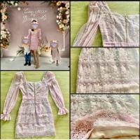 ราคา เดรสลูกไม้สีชมพู เดรสลูกไม้สีชมพูสั้น เดรสออกงาน เดรสไปงานแต่ง เดรสเกาหลี size s งานมือสอง สภาพดีมาก ใส่ครั้งเดียว (20944321986)