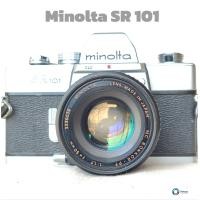 ราคา กล้องฟิล์ม SLR ยี่ห้อ Minolta SRT 101 เลนส์minolta rokkor pf 55mm f2 (20949848162)