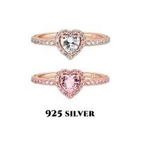 ราคา Pandora แหวน เงิน แหวนเพชร แหวนแฟชั่น Heart Ring เครื่องประดับแฟชั่น ของแท้ 100 (17138232866)