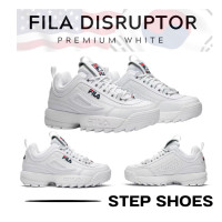 ราคา Fila Disruptor Premium White II โปรโมชั่นลดราคาพิเศษ นำเข้าตรงจากเกาหลี พร้อมรับประกันทุกคู่ (1477890075)