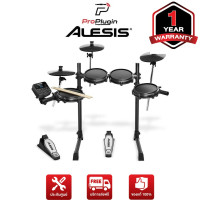 ราคา Alesis Turbo Mesh Kit กลองไฟฟ้า กลองชุดไฟฟ้า แบบหนังมุ้งทั้งหมด ฉาบ 2 ใบ Hi hat 1 คู่ และ Module 1 ตัว Paddle เปิด ปิด Hi Hat พร้อมกับ Paddle ProPlugin (20692095594)