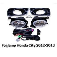 ราคา ไฟตัดหมอก honda city 2012 2013 ไฟสปอร์ตไลท์ foglamp honda city 2012 2013 ฝาครอบดำ และ ฝาครอบวงแหวนชุบ (10774298032)