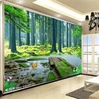 ราคา Custom Streams Woods Natural Scenery Mural Wallpaper 3d Living Room TV Background Wall Picture Wallpaper Home Decor (16365181132)