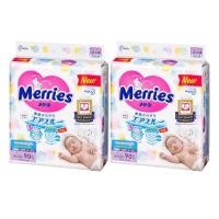 ราคา Merries Diaper Tape 90pcs Size NB เมอร์รี่ส์ ผ้าอ้อมเด็ก ชนิด เทป แพคคู่และเดี่ยว (20878641659)