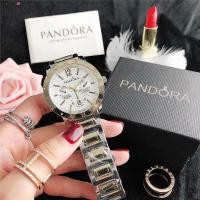 ราคา Pandora นาฬิกาข้อมือโครโนกราฟ กันน้ำ สําหรับผู้หญิง (19921430495)
