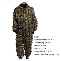 ราคา ชุดลายพรางลายใบไม้3D สูทลายพรางป่าเสื้อผ้าลายพรางสำหรับล่าสัตว์ (19873174965)