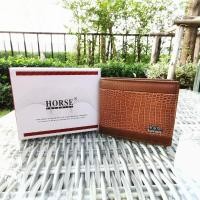 ราคา กระเป๋าสตางค์ แบรนด์แท้ Horse 100 พร้อมกล่องแบรนด์ หนังแท้อัดลาย งานสวยดูดี (14854756368)