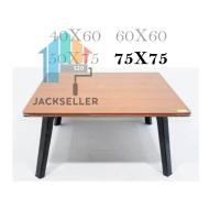ราคา โต๊ะญี่ปุ่นขนาด75x75 ซม โต๊ะหน้าสี่เหลี่ยมจัตุรัส โต๊ะพับอเนกประสงค์ โต๊ะกินข้าว โต๊ะอ่านหนังสือ js99 (9439019407)