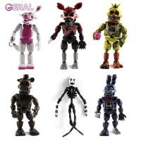 ราคา FNAF Five Nights ที่ Freddy S Nightmare Freddy ชิก้าบอนนี่ Funtime Foxy PVC ตัวเลขการกระทำของเล่น6ชิ้น เซ็ต (12888752181)