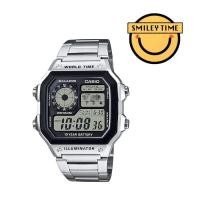 ราคา casio ของแท้ประกันศูนย์ นาฬิกาผู้ชาย รุ่น AE 1200WH AE 1200WHD SMILEYTIME ขายของแท้ ประกันcmg c thong (16940020161)
