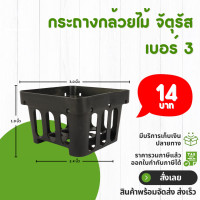 ราคา กระถาง จานรอง กระถางต้นไม้ กระถางกล้วยไม้ จัตุรัส กระถางกล้วยไม้ เบอร์ 3 3 5 4 6 8 นิ้ว สีดำ (20845170240)