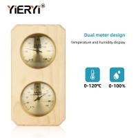 ราคา Yieryi เครื่องวัดอุณหภูมิแบบดิจิตอลเครื่องวัดอุณหภูมิซาวน่าเครื่องวัดความชื้นในห้องซาวน่าความชื้นและอุณหภูมิติดผนังบ้านซาวน่า (20862296233)