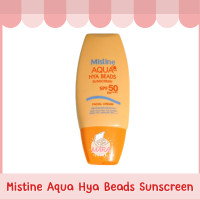 ราคา Mistine Aqua Hya Beads Sunscreen มิสทีน อควา ไฮยา บีดส์ กันแดดสำหรับผิวหน้า SPF50 PA 40ml (18380768480)