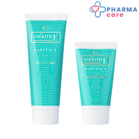ราคา Smooth E Babyface Foam สมูทอี เบบี้เฟซโฟม โฟมล้างหน้า สูตรไม่มีฟอง 100 Non Ionic 4 oz 120 ml 8 oz 240 ml pharmacare (4031992644)