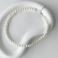 ราคา พร้อมส่ง Pearl Necklace สร้อยคอมุก สร้อยคอลูกปัดสีมุก แบบมีตะขอปรับขนาดได้ (20787707055)