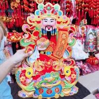 ราคา เทพเจ้าไฉ่ซิง เอี้ย กระดาษขนาด 34 48 cm แต่งบ้าน ติดหลังตี่จูเอี๊ย ศาลเจ้า ไหว้เจ้า (6603764274)