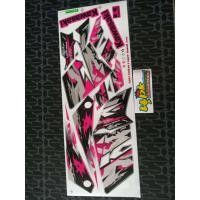 ราคา สติ๊กเกอร์ Kawasaki KSR 150 สีชมพู ปี 2013 รุ่น 9 สีสวย ราคาถูกที่สุด คุณภาพดี (1289944002)