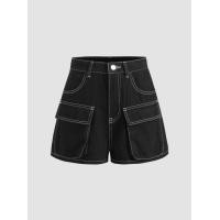 ราคา Cider Denim Stitch Wide Leg Cargo Shorts (20570207598)