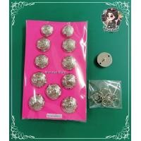ราคา กระดุมตำรวจ 11 เม็ด โครเมี่ยม ชุบทองคำขาว (20467050317)