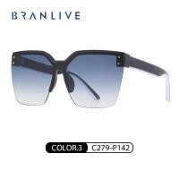 ราคา BRANLIVE DC ออกแบบแว่นตากันแดดกรอบสี่เหลี่ยมขนาดใหญ่ แว่นเท่ (18563799388)