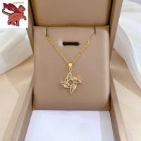 ราคา สร้อยคอผู้หญิง สร้อยทอง18kแท้ ทองคำแท้ 96 5 สร้อยคอจี้ หมุนดอกไม้สร้อยคอเพชรผู้หญิงหรูหราออกแบบโซ่กระดูกไหปลาร้า (20385024065)