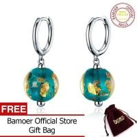 ราคา BAMOER ของแท้925เงินสเตอร์ลิงลูกปัดแก้วแฟนซีต่างหูรูปหยดน้ำสำหรับผู้หญิงต่างหูห้อยแบบแปลกใหม่เครื่องประดับแฟชั่น SCE817 (1264872771)