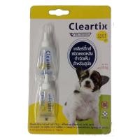 ราคา Cleartix spot on ผลิตภัณฑ์หยดหลัง ป้องกันและกำจัดเห็บหมัด สำหรับสุนัขน้ำหนักไม่เกิน 10 กก (20576154944)