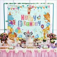 ราคา มี3ไซส์ ส่งจากไทย ฉากผ้าแต่งห้อง ลายวันเกิด HBD Happy Birthday ฉากถ่ายรูป ฉากหลัง งานวันเกิด ฉลองวันเด็ก วันเกิดลูก (10123947461)